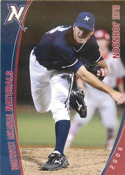 2008 Grandstand Northwest Arkansas Naturals #NNO Blake Johnson Front