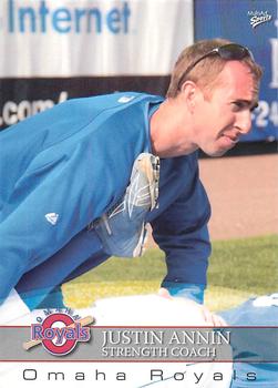 2008 MultiAd Omaha Royals #2 Justin Annin Front