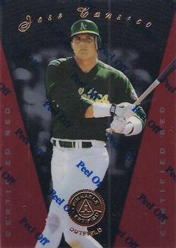 1997 Pinnacle Certified - Certified Red #90 Jose Canseco Front