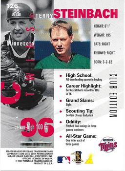 1997 Pinnacle Inside - Club Edition #126 Terry Steinbach Back