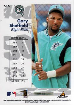 1997 Score - Hobby Reserve by Score #515 Gary Sheffield Back