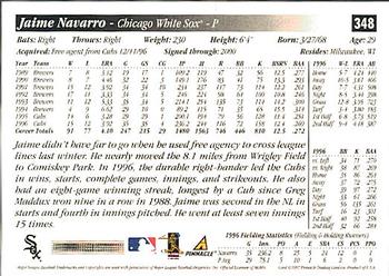 1997 Score - Hobby Reserve by Score #348 Jaime Navarro Back