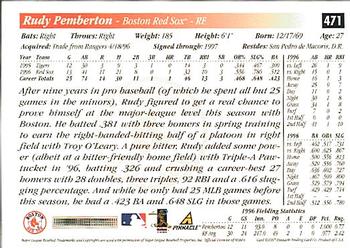 1997 Score - Hobby Reserve by Score #471 Rudy Pemberton Back