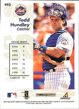 1997 Score - Hobby Reserve by Score #493 Todd Hundley Back