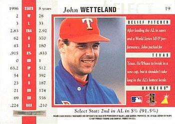 1997 Select - Select Company #19 John Wetteland Back