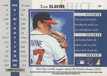 1997 Select - Select Company #99 Tom Glavine Back