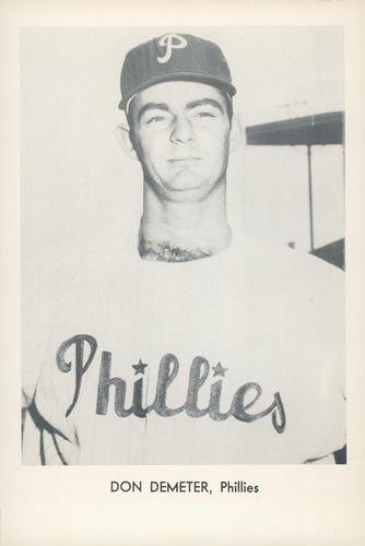 1962 Sports Service Philadelphia Phillies #NNO Don Demeter Front