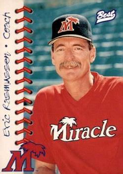 1997 Best Fort Myers Miracle #2 Eric Rasmussen Front