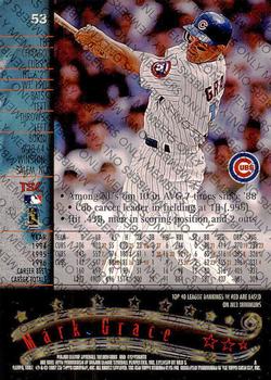 1997 Stadium Club - Members Only #53 Mark Grace Back