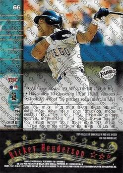 1997 Stadium Club - Members Only #66 Rickey Henderson Back