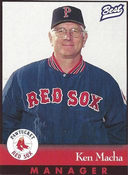 1997 Best Pawtucket Red Sox #2 Ken Macha Front