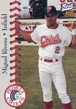1997 Best Peoria Chiefs #24 Miguel Rivera Front