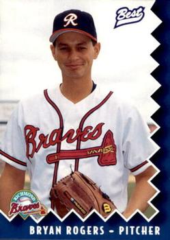 1997 Best Richmond Braves SGA #20 Bryan Rogers Front
