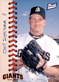 1997 Best San Jose Giants #15 Carl Schramm Front