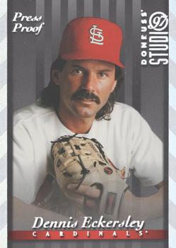 1997 Studio - Press Proofs Silver #74 Dennis Eckersley Front