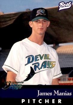 1997 Best St. Petersburg Devil Rays #21 James Manias Front