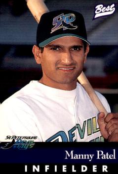 1997 Best St. Petersburg Devil Rays #23 Manny Patel Front