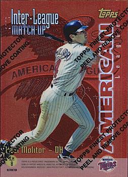 1997 Topps - Inter-League Match-Up Finest Refractor #ILM8 Jeff King / Paul Molitor Back