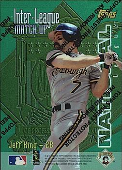 1997 Topps - Inter-League Match-Up Finest Refractor #ILM8 Jeff King / Paul Molitor Front
