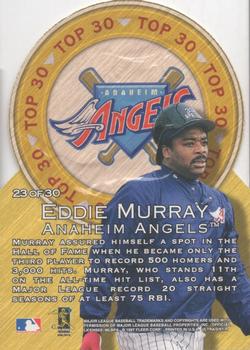 1997 Ultra - Top 30 Gold Medallion #23 Eddie Murray Back