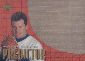 1997 Upper Deck - Predictors Exchange #P30 Roger Clemens Front