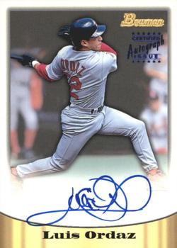 1998 Bowman - Certified Autographs Blue Foil #47 Luis Ordaz Front