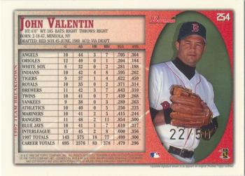 1998 Bowman - Golden Anniversary #254 John Valentin Back