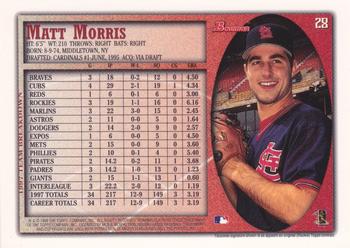 1998 Bowman - International #28 Matt Morris Back