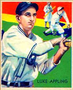 1934-36 National Chicle Diamond Stars (R327) #95 Luke Appling Front