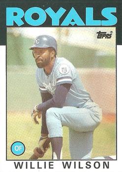 1986 Topps #25 Willie Wilson Front