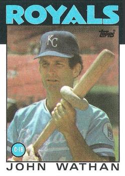 1986 Topps #128 John Wathan Front