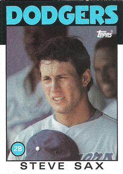 1986 Topps #175 Steve Sax Front