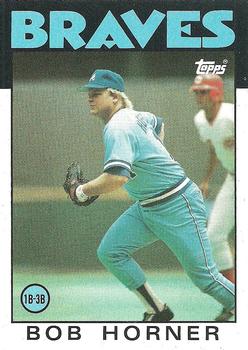 1986 Topps #220 Bob Horner Front