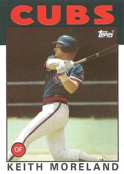1986 Topps #266 Keith Moreland Front