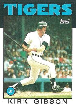 1986 Topps #295 Kirk Gibson Front