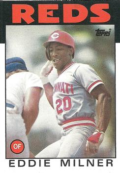 1986 Topps #544 Eddie Milner Front