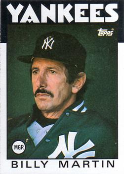 1986 Topps #651 Billy Martin Front