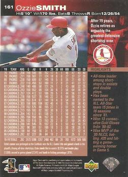 1997 Upper Deck #161 Ozzie Smith Back