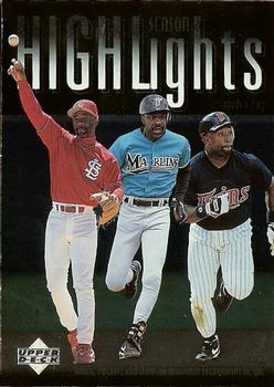 1997 Upper Deck #214 Ozzie Smith / Andre Dawson / Kirby Puckett Front