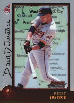 1998 Bowman Chrome - International #20 David Justice Front