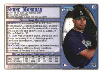 1998 Bowman Chrome - International #150 Shane Monahan Back