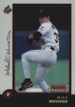 1998 Bowman Chrome - Refractors #9 Mike Mussina Front