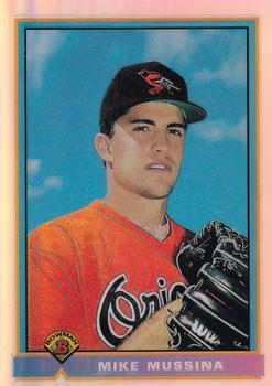 1998 Bowman Chrome - Bowman Rookie Reprints Refractors #24 Mike Mussina Front