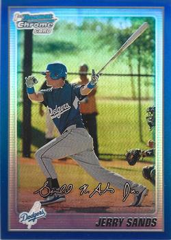 2010 Bowman Chrome - Prospects Blue Refractors #BCP130 Jerry Sands Front