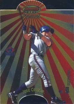 1998 Bowman's Best - Mirror Image Fusion #MI8 Jose Cruz Jr. / Ruben Mateo Front