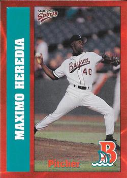 1999 Multi-Ad Bowie Baysox #15 Maximo Heredia Front