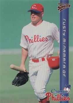 1999 Multi-Ad Clearwater Phillies #13 Rusty McNamara Front