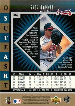 1998 Collector's Choice - StarQuest Double #SQ13 Greg Maddux Back