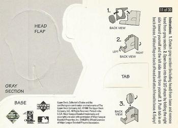 1998 Collector's Choice - Mini Bobbing Heads #11 Kenny Lofton Back