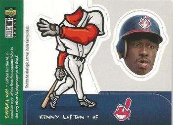 1998 Collector's Choice - Mini Bobbing Heads #11 Kenny Lofton Front